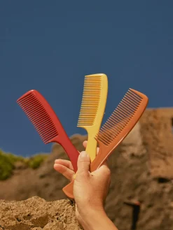 Le Peigne à Manche Démêlant en Acétate Terracotta|La Bonne Brosse Fashion