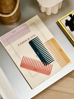 Le Peigne Large Démêlant en Acétate Rose lilas|La Bonne Brosse Fashion