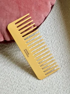 Le Peigne Large Démêlant en Acétate Jaune safran|La Bonne Brosse Shop