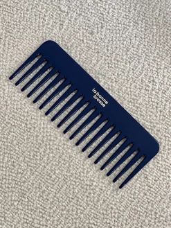 Le Peigne Large Démêlant en Acétate Bleu Myrtille|La Bonne Brosse Sale