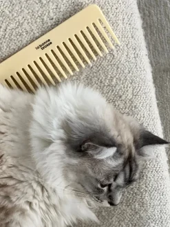 Le Peigne Large Démêlant en Acétate Ivoire Cair|La Bonne Brosse Sale