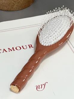 N.04 La Brosse Démêlante & Massante LA MIRACLE Terracotta|La Bonne Brosse Clearance