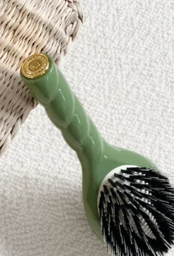 N.02 La Brosse Démêlante & Soin L'INDISPENSABLE Vert Amande|La Bonne Brosse Hot