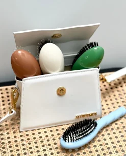 N.04 La Petite Brosse Démêlante & Massante LA MIRACLE Blanc Crème|La Bonne Brosse Online