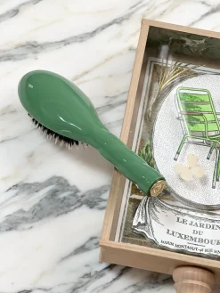 N.02 La Petite Brosse Démêlante & Soin L’INDISPENSABLE Vert Amande|La Bonne Brosse Best Sale
